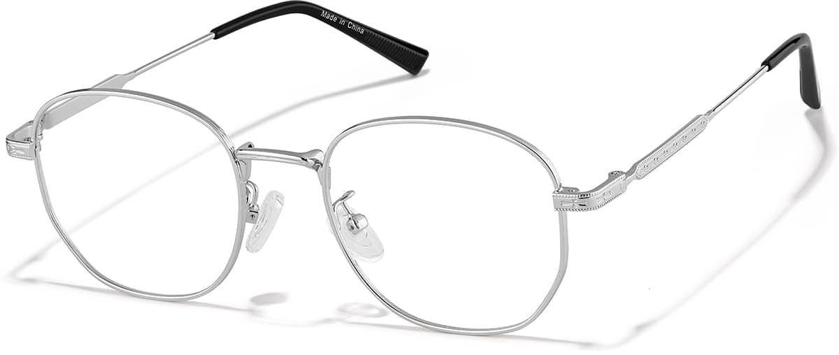 Angle view of Square Glasses P3244411 in Silver