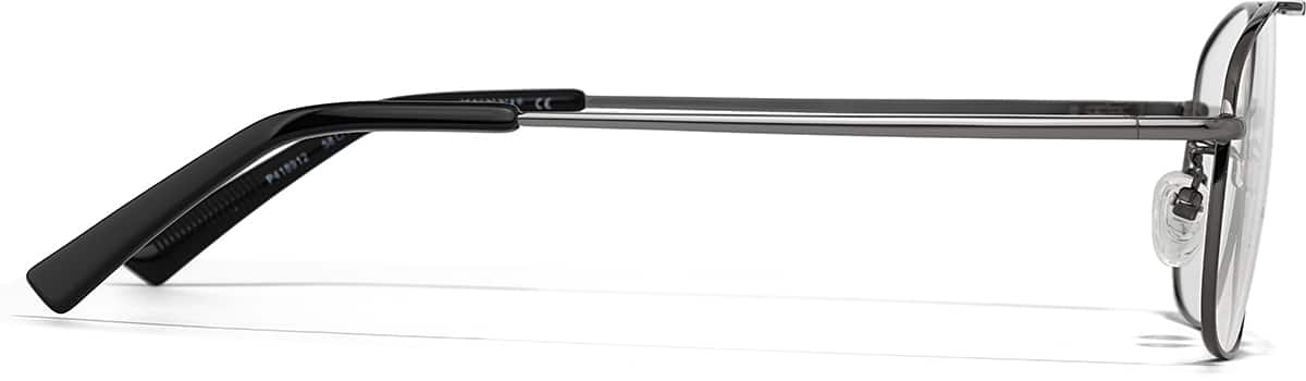 Side view of Aviator Glasses P418912 in Gunmetal Gray