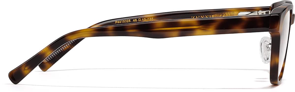 Side view of Round Glasses P4415325 in Tortoiseshell