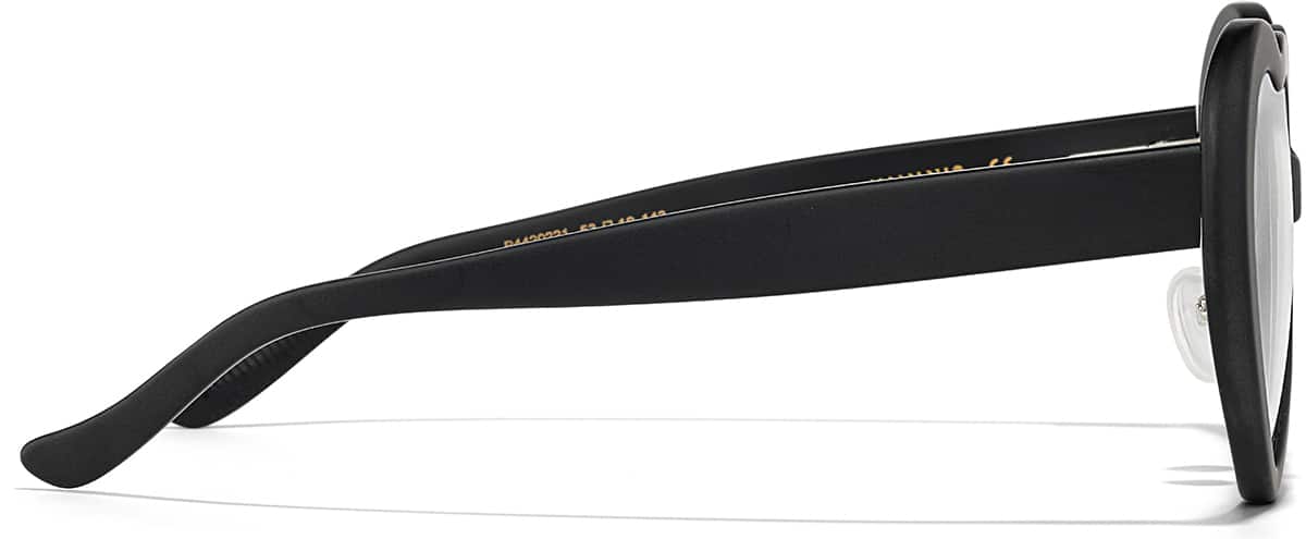 Side view of Heart Glasses P4420221 in Black