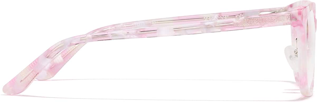 Side view of Square Glasses P4435819 in Pink Tortoiseshell