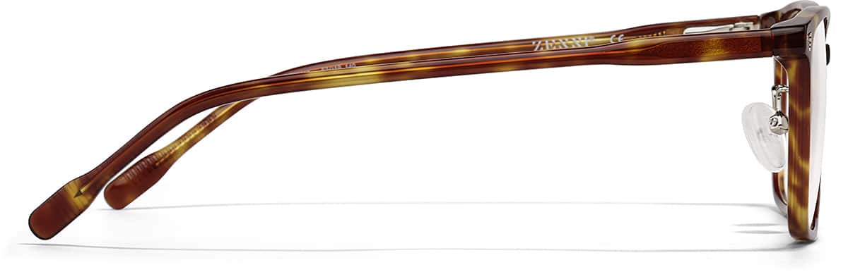 Side view of Rectangle Glasses P4436415 in Brown