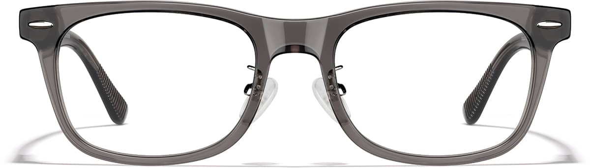 Front view of Square Glasses P4447212 in Gray