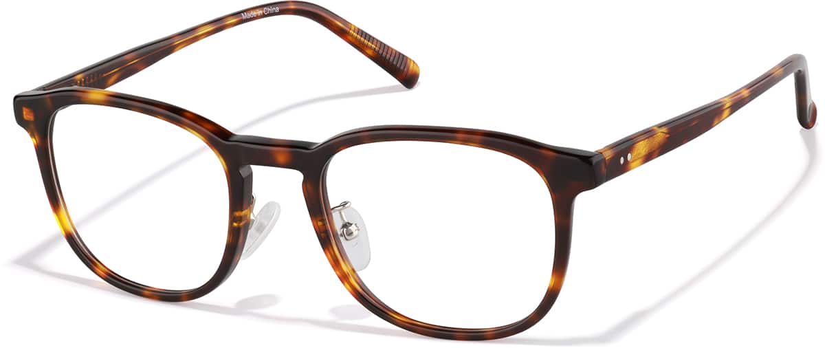 Angle view of Square Glasses P4448925 in Tortoiseshell