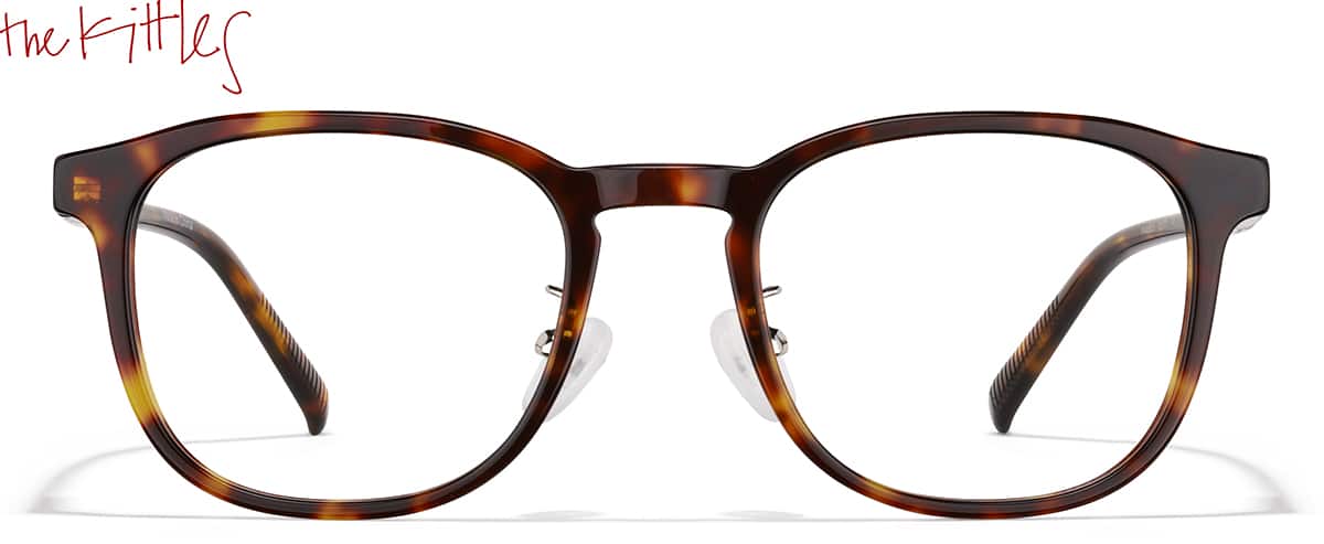 Front view of Square Glasses P4448925 in Tortoiseshell