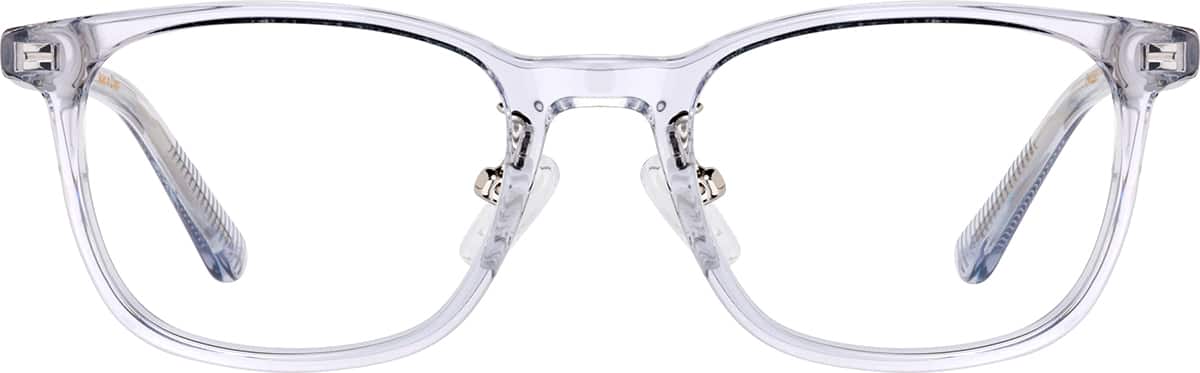 Front view of Square Glasses P4456923 in Clear