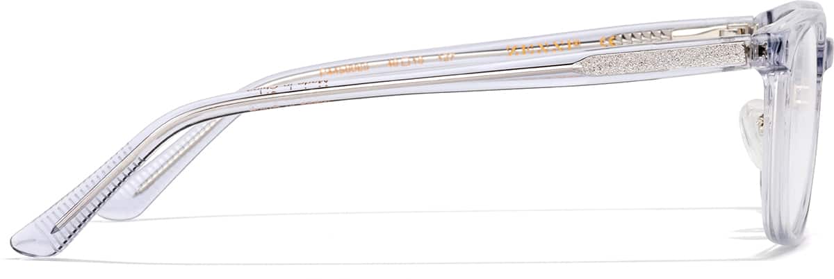 Side view of Square Glasses P4456923 in Clear