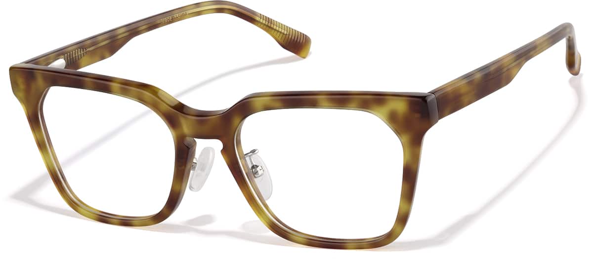 Angle view of Square Glasses P4460135 in Tortoiseshell