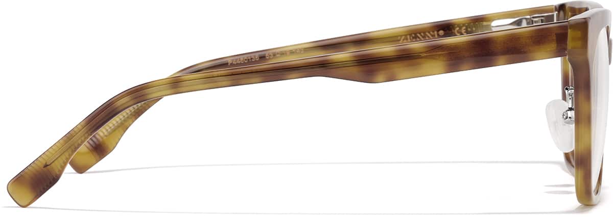 Side view of Square Glasses P4460135 in Tortoiseshell