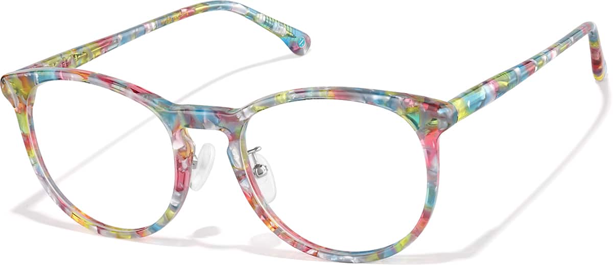Angle view of Round Glasses P4469129 in Multicolor