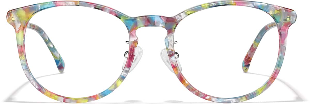 Front view of Round Glasses P4469129 in Multicolor