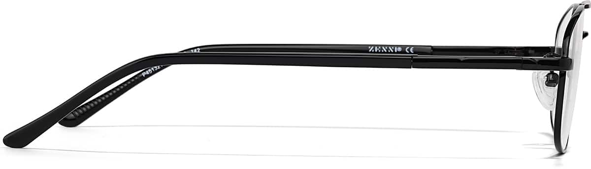 Side view of Aviator Glasses P451321 in Black