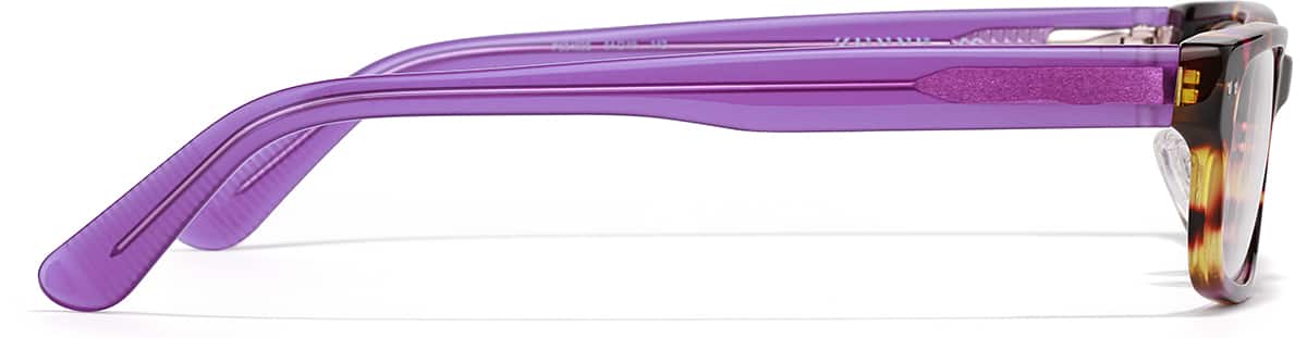 Side view of Rectangle Glasses P634035 in Tortoiseshell