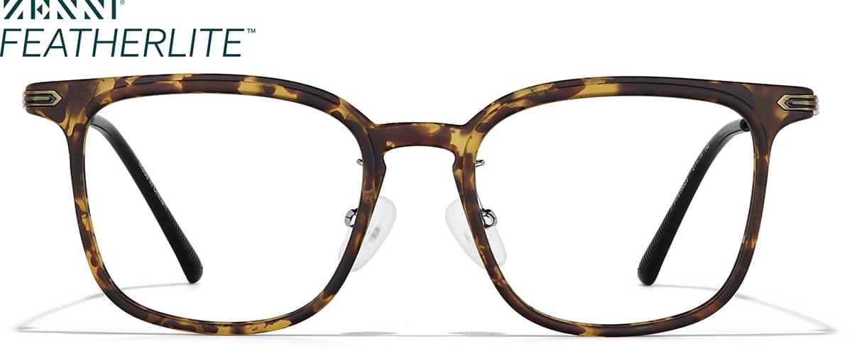 Front view of Square Glasses P7816825 in Tortoiseshell