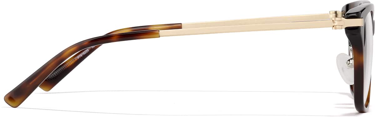 Side view of Square Glasses P7818225 in Tortoiseshell