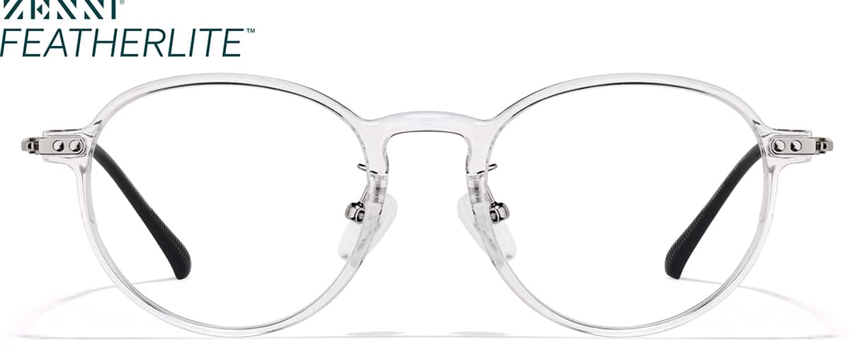 Front view of Lentes redondos P7822623 in Blanco