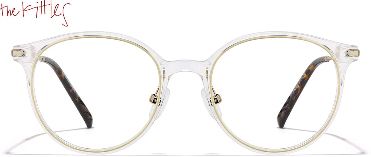 Front view of Stone Cold Glasses P7827014 in Doré
