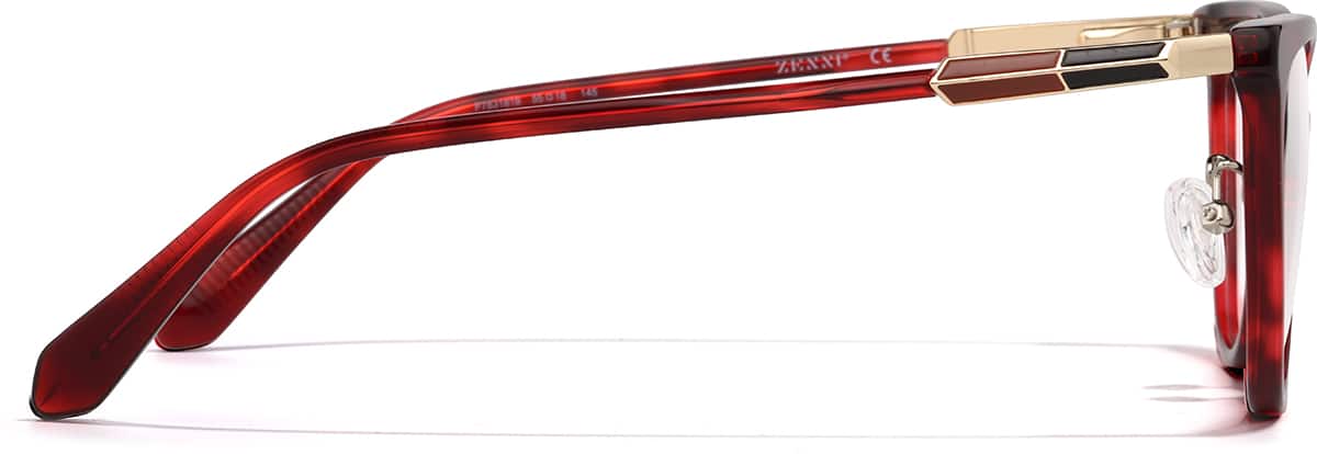 Side view of Cat-Eye Glasses P7831818 in Red