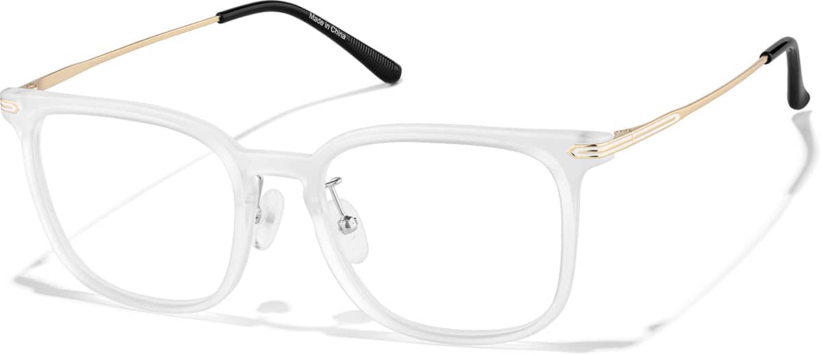 Angle view of Lightweight Square Glasses P7841423 in Clear