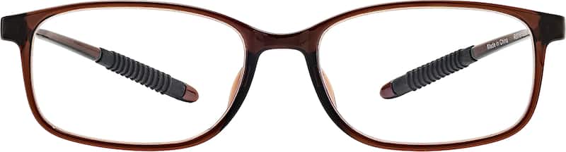 Brown Rectangle Reading Glasses