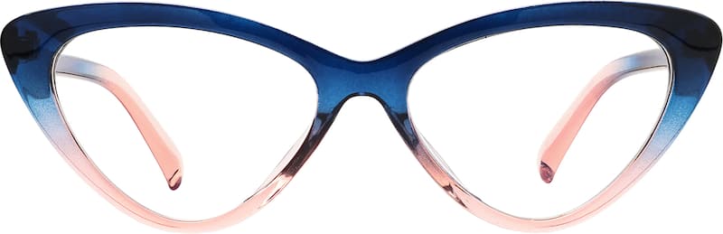 Blue/Pink Cat-Eye Reading Glasses