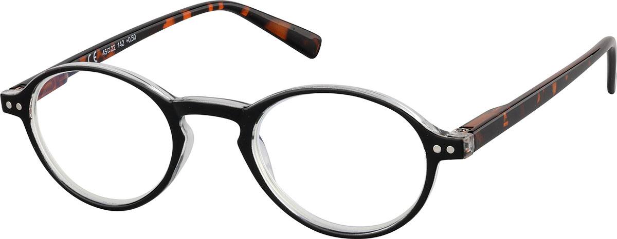 Angle view of Round Readers R004721050 in Black
