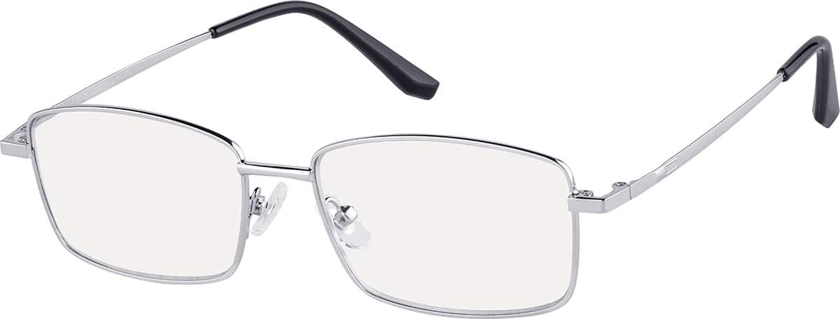 Angle view of Rectangle Readers R008311175 in Silver