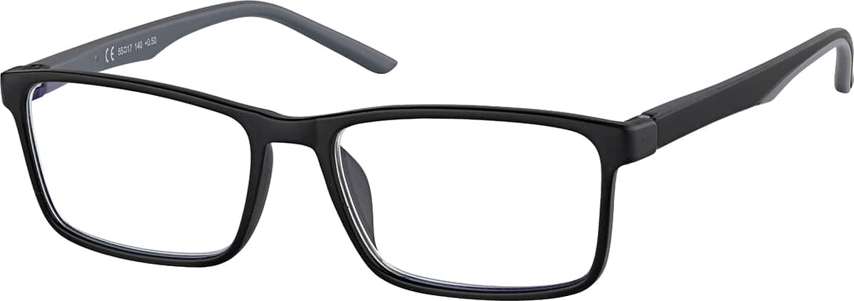 Angle view of Rectangle Readers R008821075 in Black