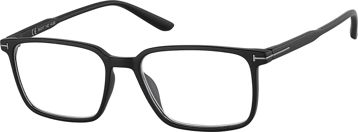 Angle view of Rectangle Readers R009021225 in Black
