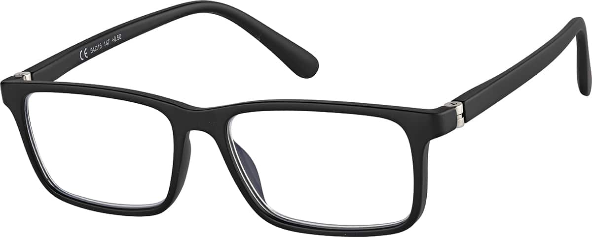 Angle view of Rectangle Readers R009321050 in Black