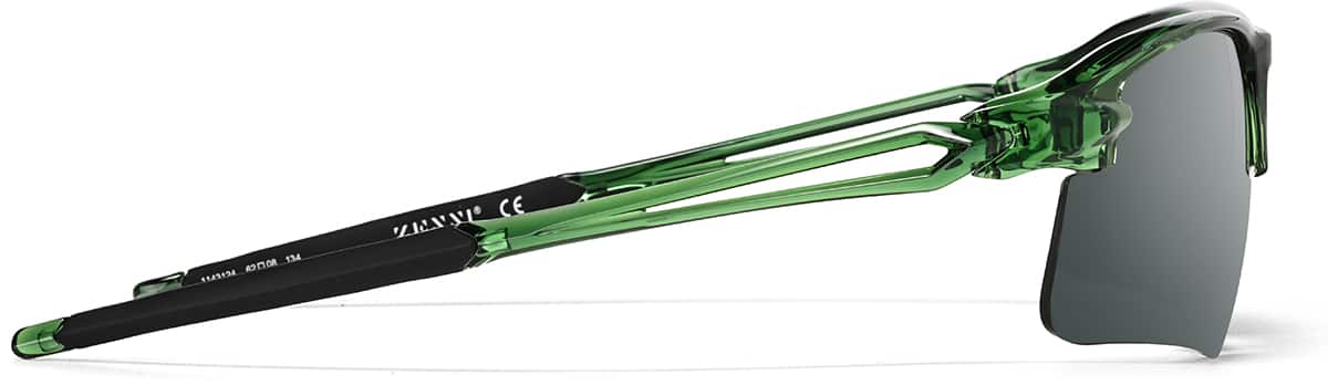 Side view of Lentes de Sol deportivos envolventes T99982411 in Verde