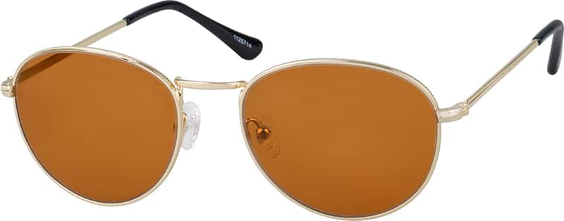 Gold Premium Round Sunglasses #11257 | Zenni Optical Eyeglasses
