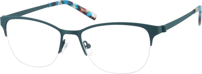 Green Browline Eyeglasses #1695 | Zenni Optical Eyeglasses