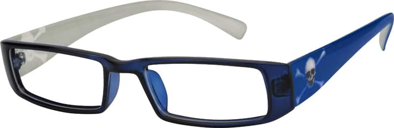 Blue Plastic Full-Rim Frame #2666 | Zenni Optical Eyeglasses