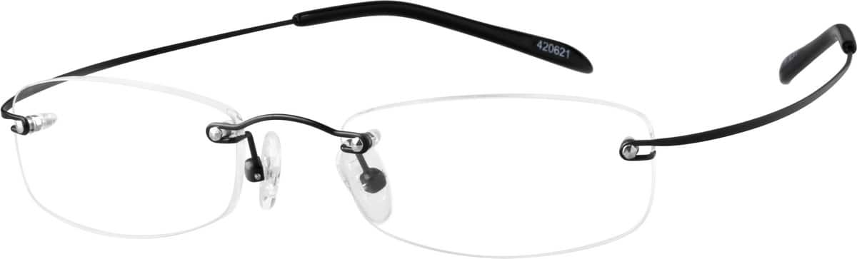 Gray Hingeless, Rimless Stainless Steel (Same Appearance as Frame #8206 ...