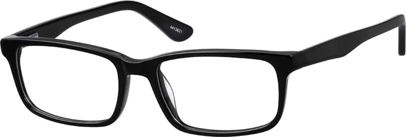 Black Classic Rectangle Eyeglasses #44136 | Zenni Optical Eyeglasses