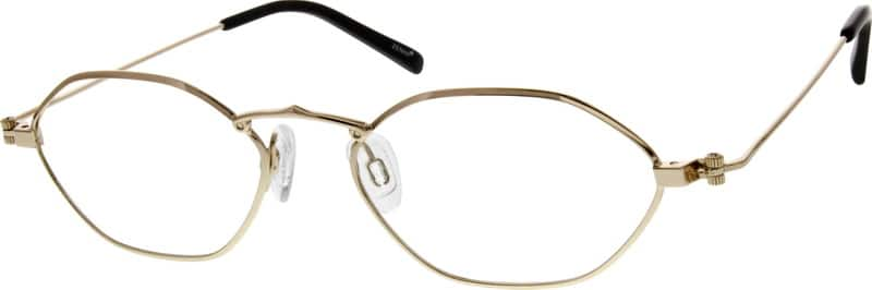 Gold Metal Alloy Full Rim Frame #5590 | Zenni Optical Eyeglasses