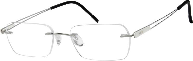 Red Rimless Titanium Frame #5766 | Zenni Optical Eyeglasses