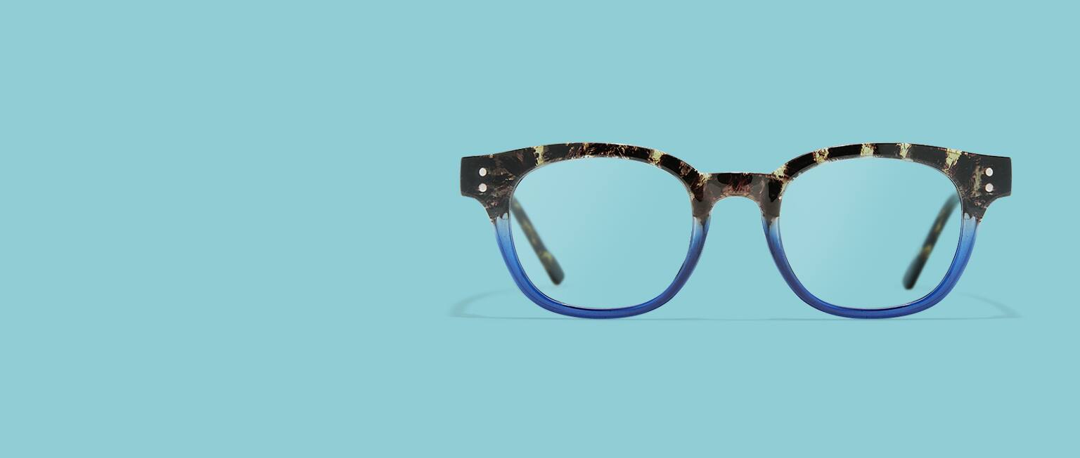 royal blue glasses frames