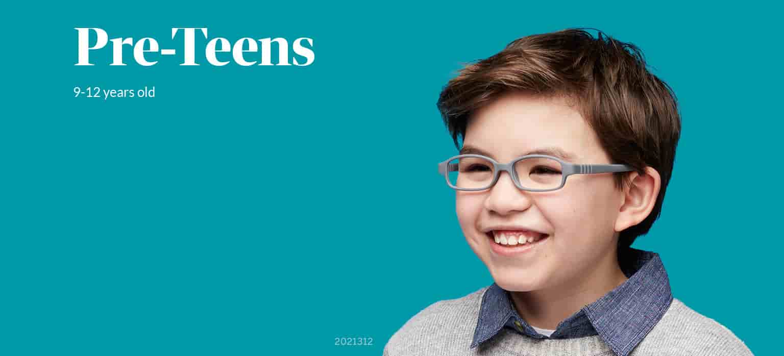 Pre Teen Kids Flexible Glasses