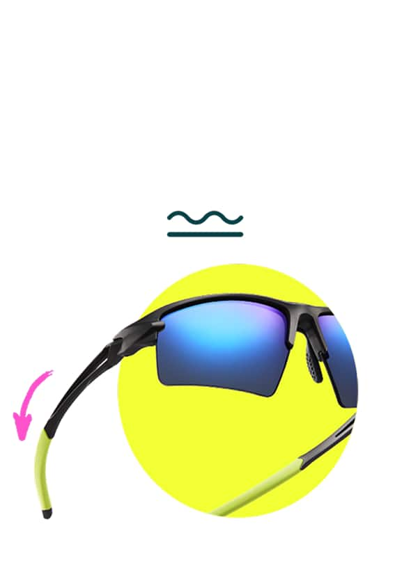 Zunnies Sports Sunglasses with grippy temple tips for a secure fit.