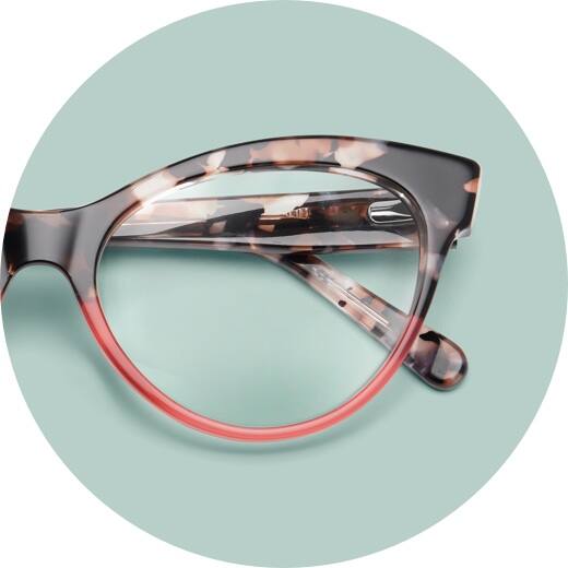 two tone glasses frames womens