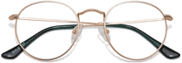 Image of a pair of Zenni glasses with photochromic lenses in them. 