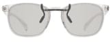Custom clip-ons. Our polarized custom clip-ons reduce glare and are available for almost any frame. Each clip-on is specially cut to fit the frame with prices starting at just $6.95  (Compare to $50). Zenni square glasses #2020123 in clear, shown with gray polarized custom clip-on.