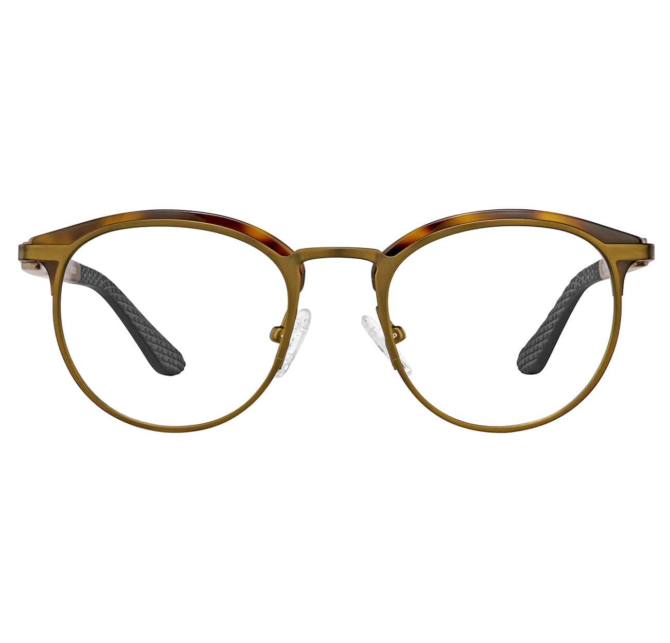 Image of Zenni brown round glasses I AM KIND #1912925.