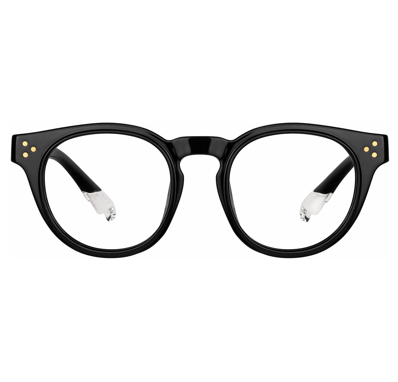 Image of Zenni black  oval glasses I AM POSITIVE #2034121.