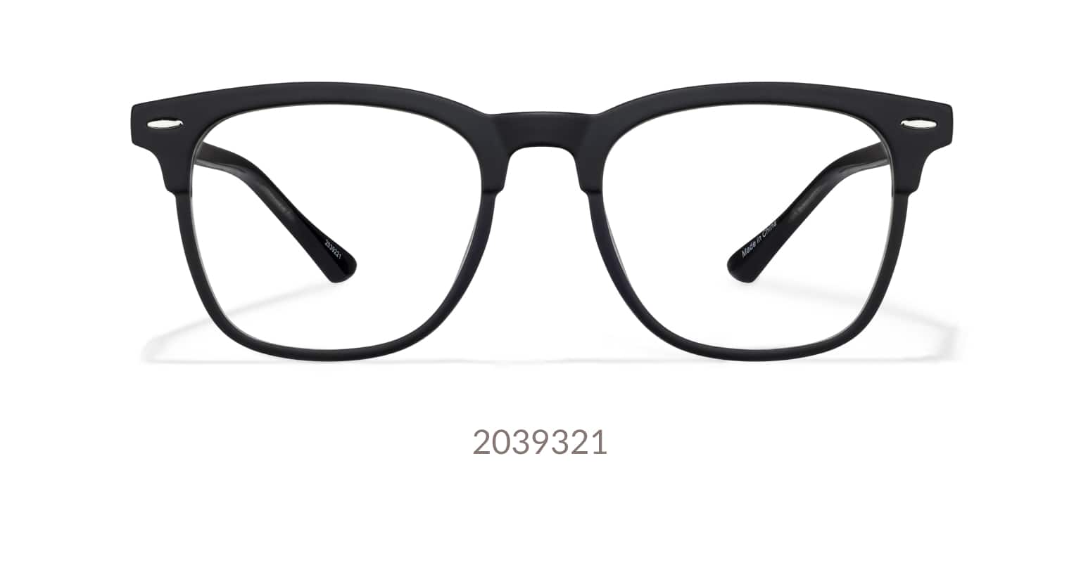 Image of zenni remakes bering browline glasses #2039321 against a white background.