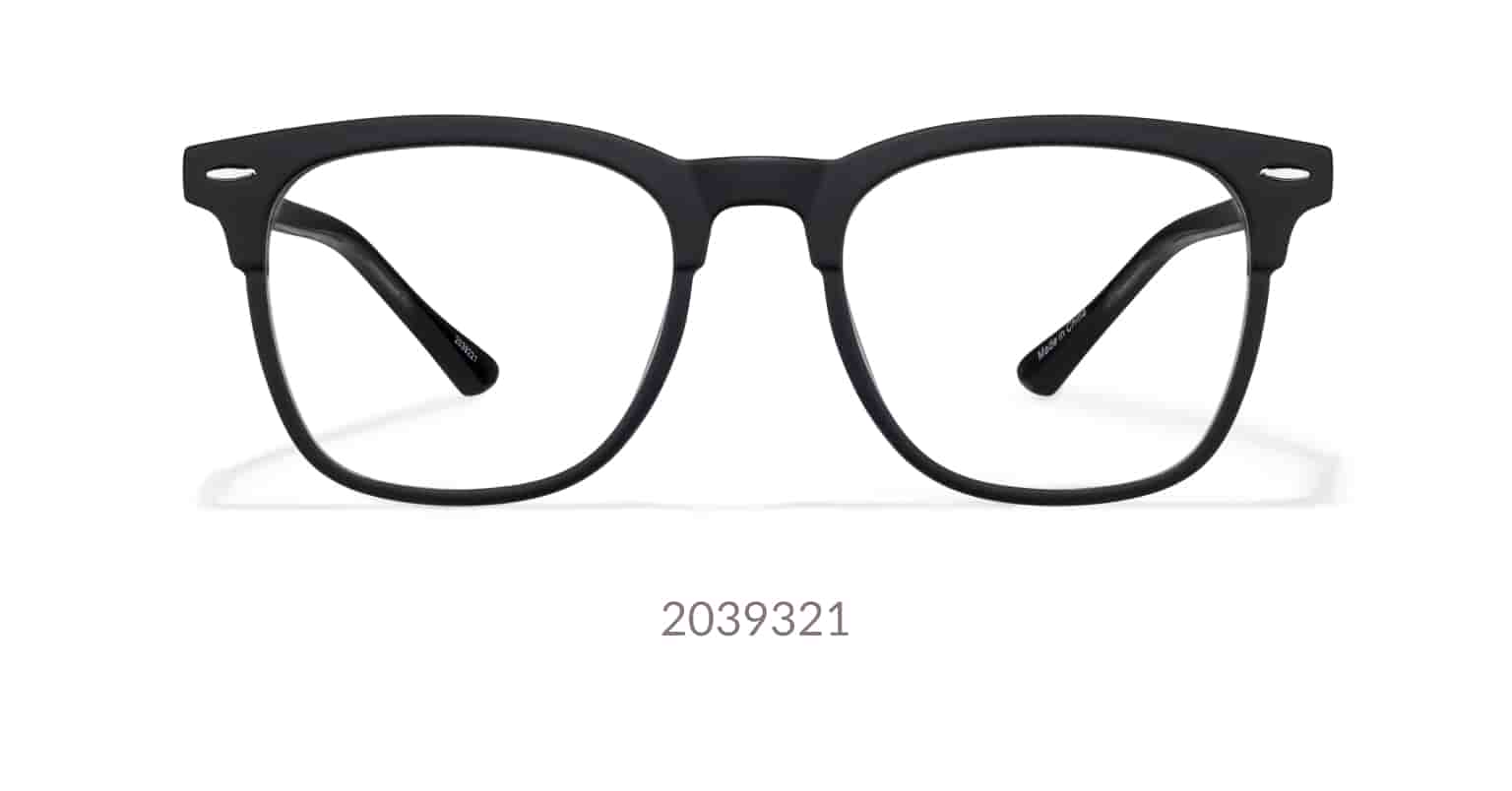 Image of zenni remakes bering browline glasses #2039321 against a white background.