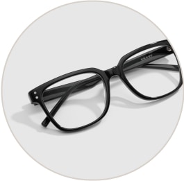 Zenni black square glasses - Sausalito 4413021.