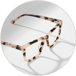 Zenni tortoiseshell square glasses - Alamere 4413825.